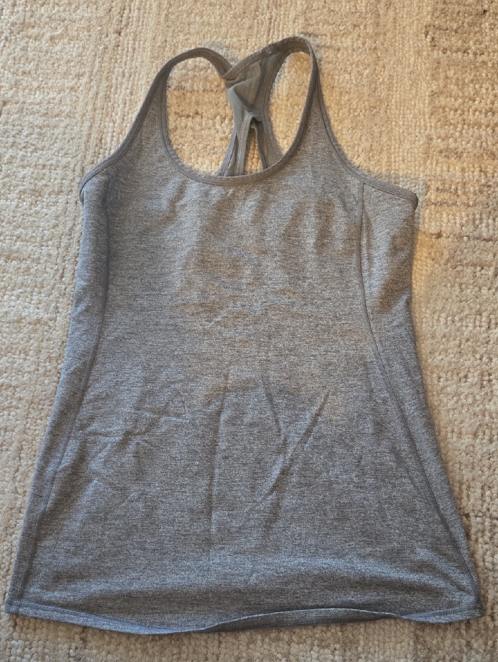 lululemon athletica Heather Gray Racerback Tank